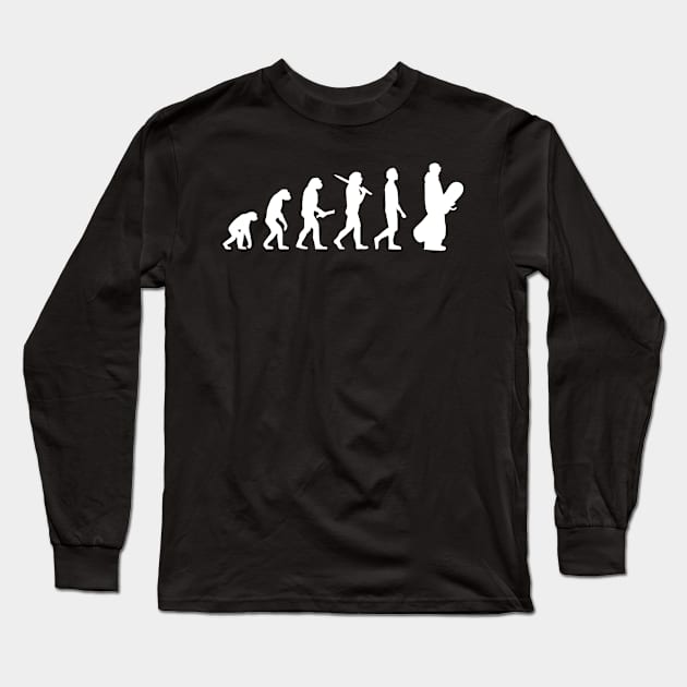 Funny Snowboarding Evolution Gift For Snowboarders Long Sleeve T-Shirt by OceanRadar